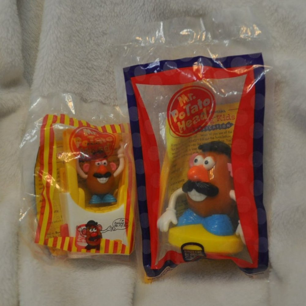 Mr. Potato Head 1998 Burger King kids meal toys MIP lot of 2